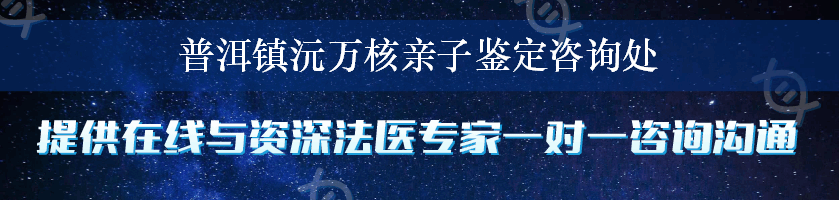 普洱镇沅万核亲子鉴定咨询处